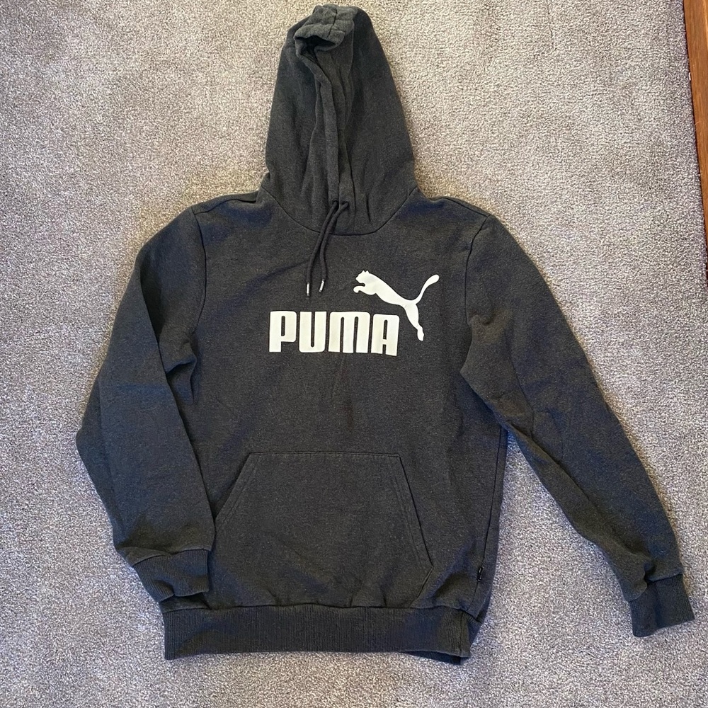 Puma hoodie - men’s small, grey sweatshirt